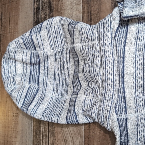 Burton Dry Ride Fleece Lined Striped 6 Button Henley Hoodie Size Small Snowboard - Picture 6 of 13